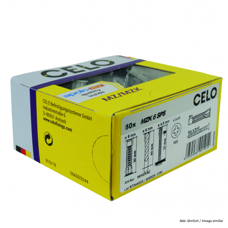 Kołek uniwersalny z kołnierzem MZK 6 ze śrubą SPS 4,5x45