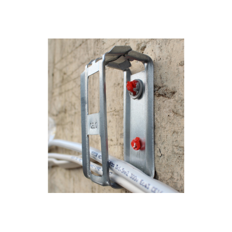 Obejma kablowa CHS pod osadzak/gwoździarkę. Rozmiar 40x87x35 50sztuk