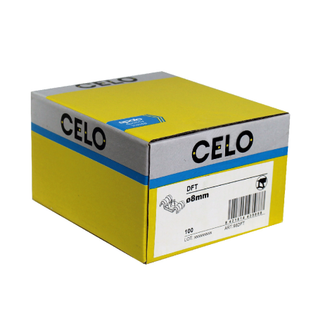 Uchwyt podwójny DFT Ø 8 mm stal ocynkowana do osadzaka 