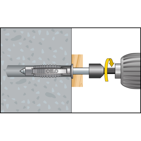 Kołek uniwersalny FX 10 z wkrętem 7,0x65