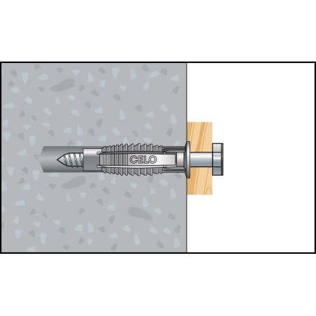 Kołek uniwersalny FX 10 z wkrętem 7,0x65