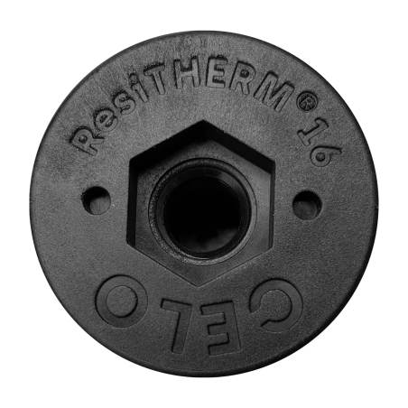 Zdjęcie systemu montażu dystansowego ResiTHERM® 16 z wytłoczeniami w module separacji termicznej Zdjęcie systemu montażu dystansowego ResiTHERM® 16 z wytłoczeniami w module separacji termicznej