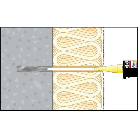 ResiTHERM® 12, 2 szt., pręt kotwiący M12x260 A4, gwint przyłączeniowy M12x70 stal nierdzewna A4
