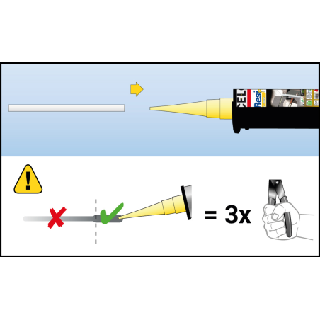ResiTHERM® 12, 2 szt., pręt kotwiący M12x260 A4, gwint przyłączeniowy M12x70 stal nierdzewna A4