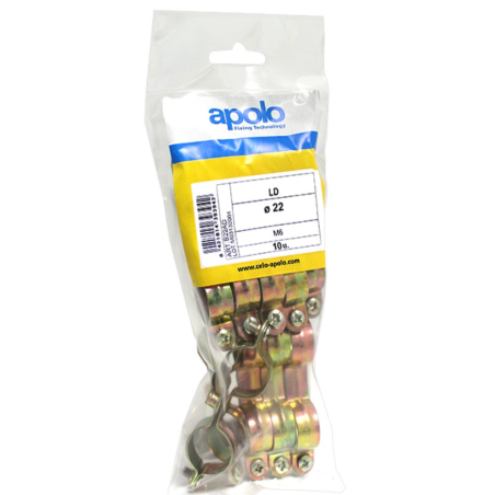 Podwójna metalowa obejma M6 AD