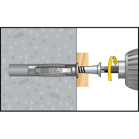 Kołek uniwersalny FX 10 z wkrętem 7,0x65