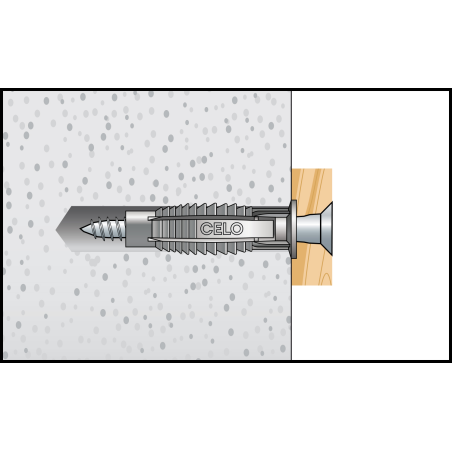 Kołek uniwersalny FX 10 z wkrętem 7,0x65