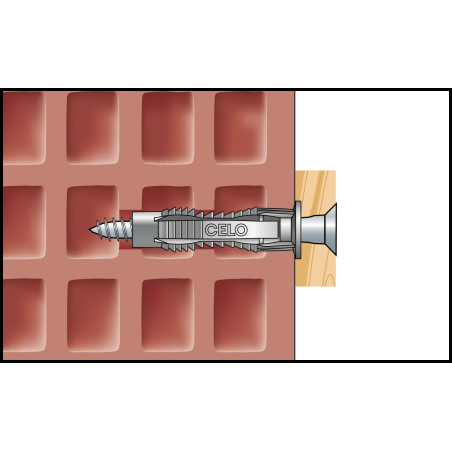 Kołek uniwersalny FX 10 z wkrętem 7,0x65