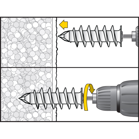 Wkręt do izolacji IPL 95 z gwintem wewnętrznym M8