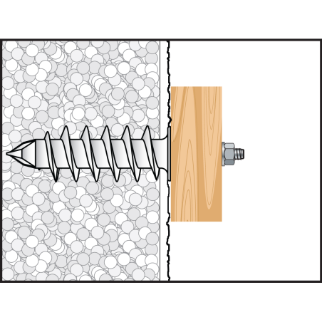 Wkręt do izolacji IPL 95 z gwintem wewnętrznym M8