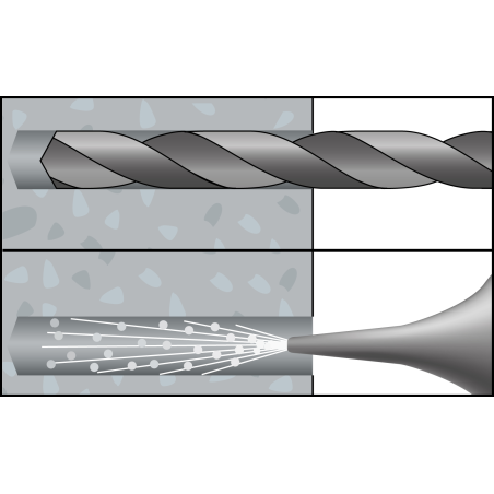 Kołek uniwersalny z kołnierzem MZK 6 ze śrubą SPS 4,5x45