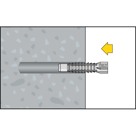 Kołek uniwersalny z kołnierzem MZK 6 ze śrubą SPS 4,5x45