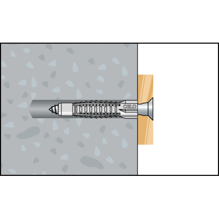 Kołek uniwersalny z kołnierzem MZK 6 