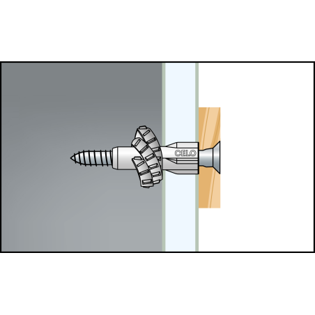 Kołek uniwersalny z kołnierzem MZK 6 ze śrubą SPS 4,5x45