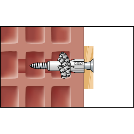 Kołek uniwersalny z kołnierzem MZK 6 