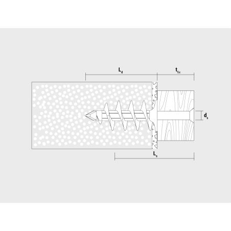 Wkręt do izolacji IPL 95 z gwintem wewnętrznym M8